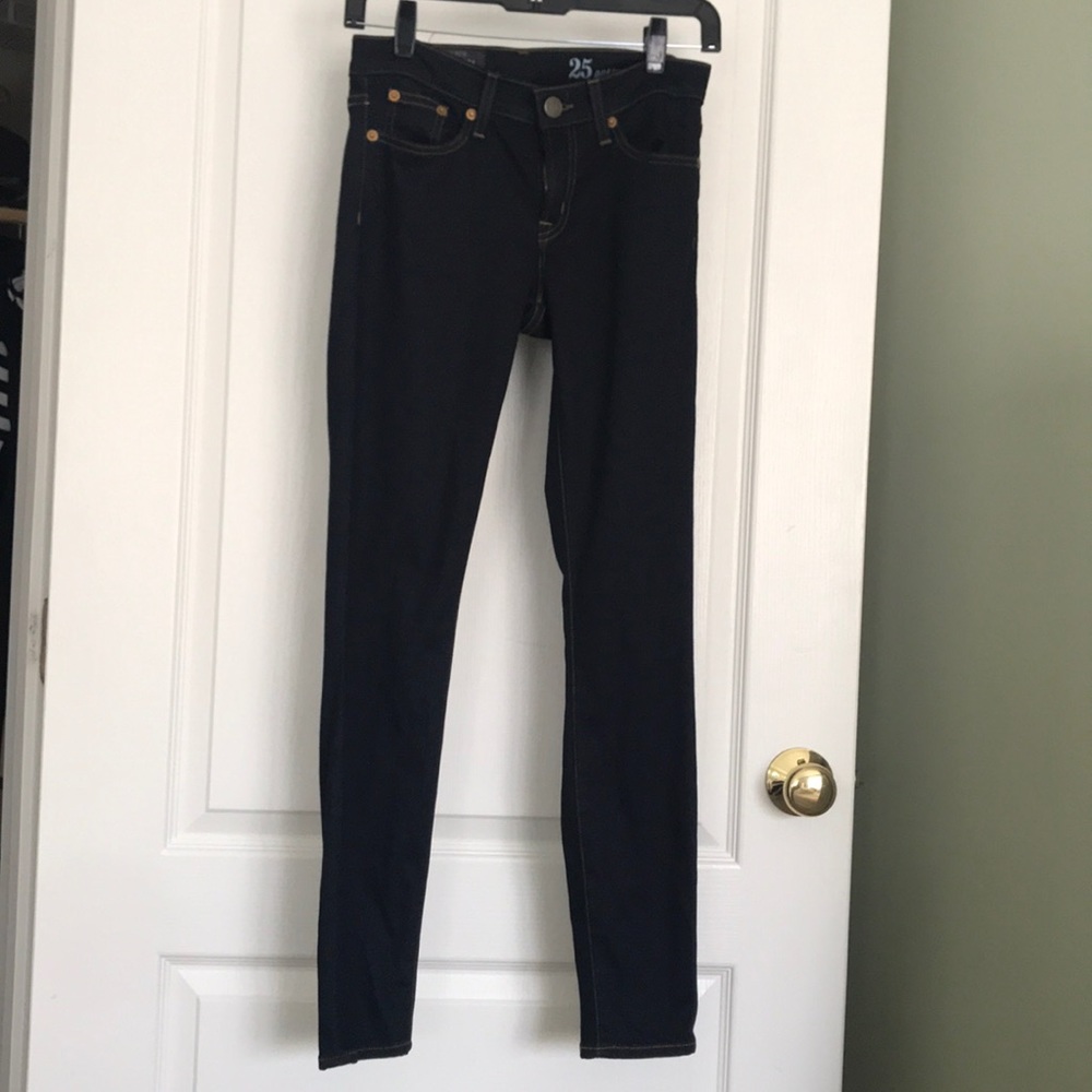 Jcrew toothpick dark denim jean
